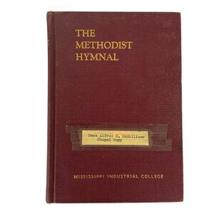 The Methodist Hymnal Official Vintage 1963 Red Hardcover Book